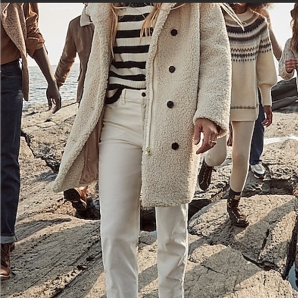 J. Crew Villa Coat in Teddy Sherpa - Picture 4 of 6